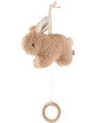 Bieco Musical Toy Bunny Fine jucărie suspendabilă contrastantă cu melodie 1 buc