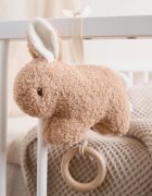 Bieco Musical Toy Bunny Fine jucărie suspendabilă contrastantă cu melodie 1 buc
