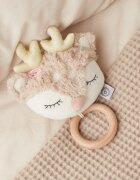 Bieco Musical Toy Fawn Ella jucărie suspendabilă contrastantă cu melodie 0 m+ 1 buc