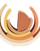 Bieco Silicone Rainbow curcubeu pliabil 12 m+ Chocolate Bliss 6 buc