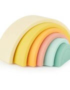 Bieco Silicone Rainbow curcubeu pliabil 12 m+ Tropical Vibes 6 buc