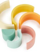 Bieco Silicone Rainbow curcubeu pliabil 12 m+ Tropical Vibes 6 buc