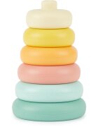 Bieco Silicone Stacking Tower Tropical Vibes inele inserabile 12 m+ 6 buc