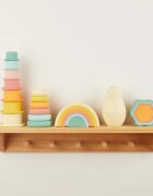 Bieco Silicone Stacking Tower Tropical Vibes inele inserabile 12 m+ 6 buc