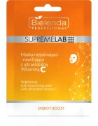Bielenda Professional Supremelab Energy Boost mască textilă iluminatoare cu vitamina C 1 buc