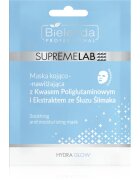 Bielenda Professional Supremelab Hydra Glow mască textilă hidratantă cu extract de melc 1 buc