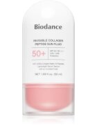 Biodance Invisible Collagen Peptide Sun Fluid lotiune pentru bronzat cu colagen SPF 50+ 50 ml