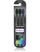 Biomed Black Charcoal periuțe de dinți mediu 3 buc