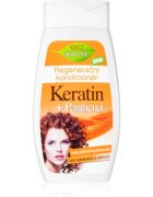 Bione Cosmetics Keratin + Panthenol balsam regenerator pentru păr 260 ml