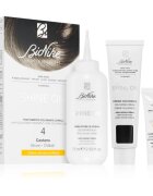 BioNike SHINE ON Culoare permanenta pentru par culoare 4 Brown 1 buc