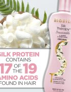 Biosilk Silk Therapy Irresistible Aplicarea jeturilor de refacere pentru ingrijire cu mătase 355 ml