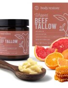 Body Restore Whipped Beef Tallow Balm Orange Grapefruit crema de corp nutritiva fara parfum 71 g