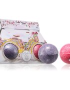 Bohemia Gifts Bath Bombs Bicycle bile eferverscente pentru baie parfum Lavender + Rosehip & Rose 2x110 g