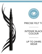 Bourjois Liner Feutre fixare de lunga durata pentru ochi 24 de ore culoare Ultra Black 0.8 ml