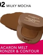 Bourjois Macaron Melt Bronzer & Contour bronzer și pudră pentru contur 2 in 1 culoare 02 Milky Mocha 5 g