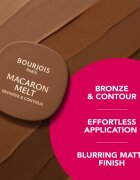 Bourjois Macaron Melt Bronzer & Contour bronzer și pudră pentru contur 2 in 1 culoare 02 Milky Mocha 5 g