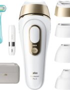 Braun IPL Silk·expert Pro 5 PL5412 dispozitiv inteligent IPL pentru îndepărtarea firelor de păr pentru corp față zona bikini și axile 1 buc