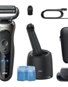 Braun Series 7 72-C7200cc Aparat de bărbierit electric cu stație pentru curățare și încărcare Gold 1 buc