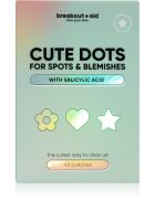 breakout + aid Cute Dots For Spots and Blemishes tratament topic pentru acnee cu acid salicilic 48 buc