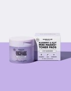 breakout + aid Mini Masks+Toner Pads Bluberry & Acai dischete de tonifiere pentru luminozitate si hidratare 100 ml