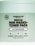 breakout + aid Mini Masks+Toner Pads Rescue dischete de tonifiere pentru netezirea pielii 100 buc