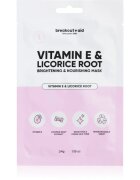 breakout + aid Vitamin E & Licorice Root mască textilă iluminatoare cu vitamina E 34 buc
