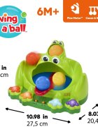 Bright Starts Poppin' Ball Frog jucărie cu activități cu melodie 6 m+ 1 buc
