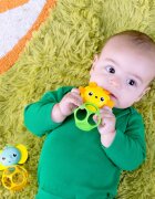 Bright Starts Soother Pals™ Easy-Grasp jucarie pentru dentiție 3 m+ 2 buc