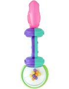 Bright Starts Teether & Rattle jucărie zornăitoare pentru dentiție 3m+ 1 buc