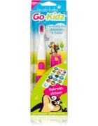 Brush Baby Go-Kidz baterie pentru perie de dinti de 3 ani Pink/Blue 1 buc