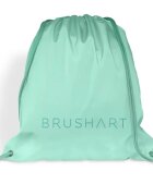 BrushArt Accessories Gym sack lilac sac cu șnur Mint green 34x39 cm