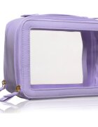 BrushArt Accessories Transparent make-up case servietă pentru cosmetice Lilac 1 buc