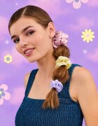 BrushArt Daisy Dreams Satin Scrunchies Set Elastice pentru par 3 buc