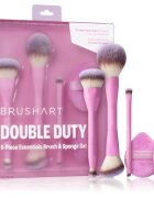 BrushArt Double Duty 5-Piece Essentials Brush & Sponge Set set perii machiaj