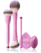 BrushArt Double Duty 5-Piece Essentials Brush & Sponge Set set perii machiaj