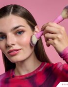 BrushArt Double Duty Blush & Powder brush pensulă pentru fard de obraz și pentru pudră fata-verso 1 buc