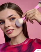 BrushArt Double Duty Blush & Powder brush pensulă pentru fard de obraz și pentru pudră fata-verso 1 buc