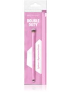BrushArt Double Duty Eyeliner & Eyeshadow brush pensulă pentru farduri de ochi și pentru eyeliner fata-verso 1 buc