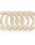 BrushArt Hair Band Elastice pentru par Beige 6 buc