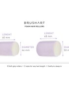 BrushArt Hair Foam hair rollers bigudiuri 8 buc