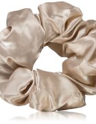 BrushArt Hair Large satin scrunchie set Elastice pentru par Cream & Black
