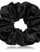 BrushArt Hair Large satin scrunchie set Elastice pentru par Cream & Black