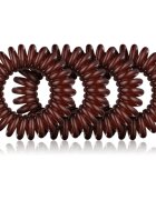BrushArt Hair Rings Elastice pentru par Brown 4 buc