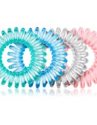 BrushArt Hair Rings Elastice pentru par Clear Mix 4 buc