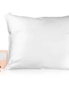 BrushArt Hair Satin pillowcase față de pernă satin White 50x60 cm