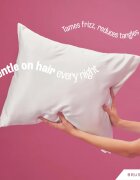 BrushArt Hair Satin pillowcase față de pernă satin White 50x60 cm