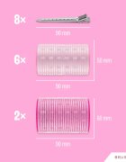BrushArt Hair Thermal hair rollers set bigudiuri pentru păr 8 buc