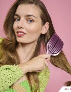 BrushArt Hair Vent blowdry hairbrush with boar bristles perie de par cu peri de nailon și de mistreț Large 1 buc