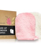 BrushArt Home Salon Make-up remover gloves mănuși demachiante pentru make-up PINK CREAM 2 buc