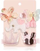 BrushArt KIDS Elephant hair clip set agrafe de par Elephant 5 buc